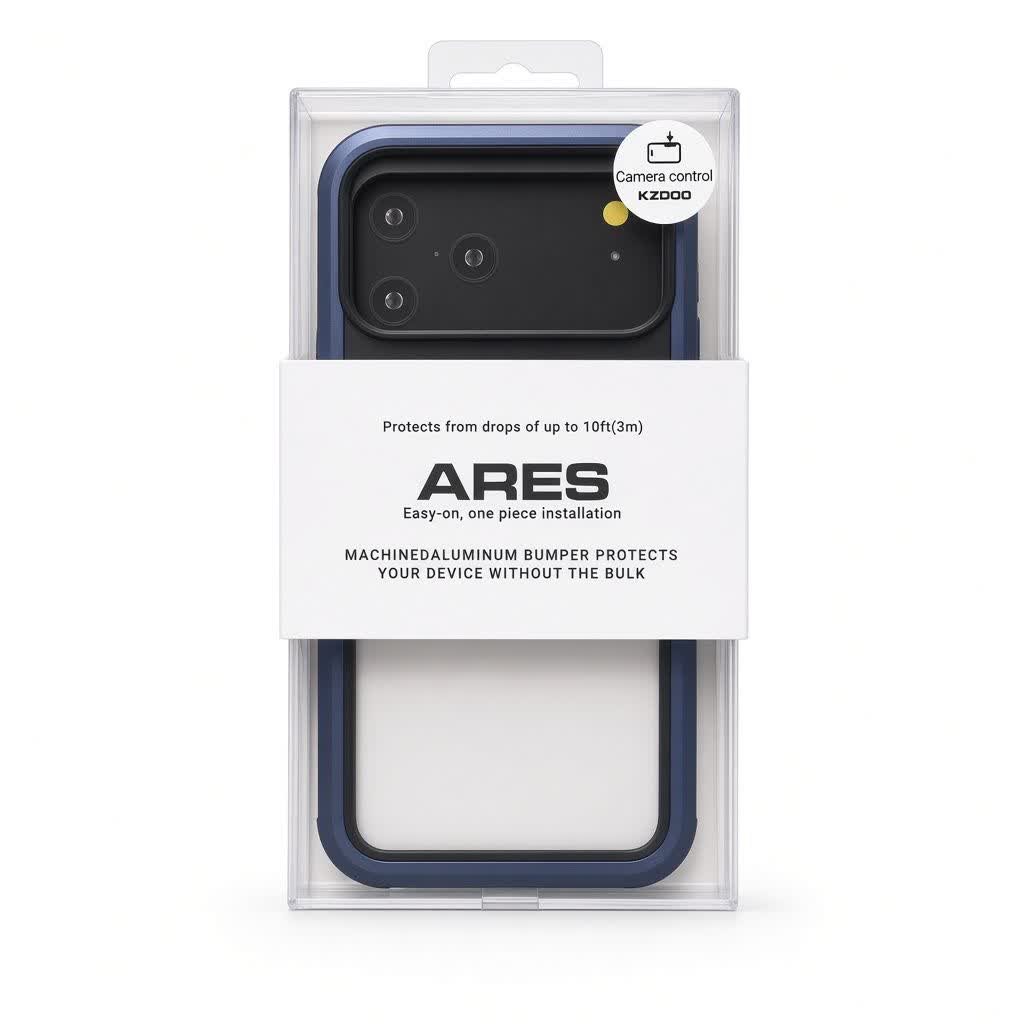 کاور کی-زد دوو مدل Ares مناسب برای iPhone 17 Pro Max/ سرمه ای