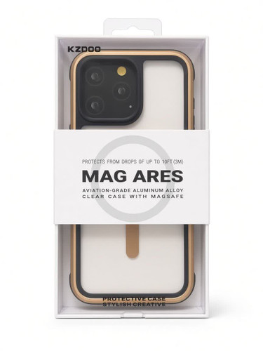 قاب گوشی K-DOO مدل Mag Ares آیفون 15 پرومکس/ طلایی