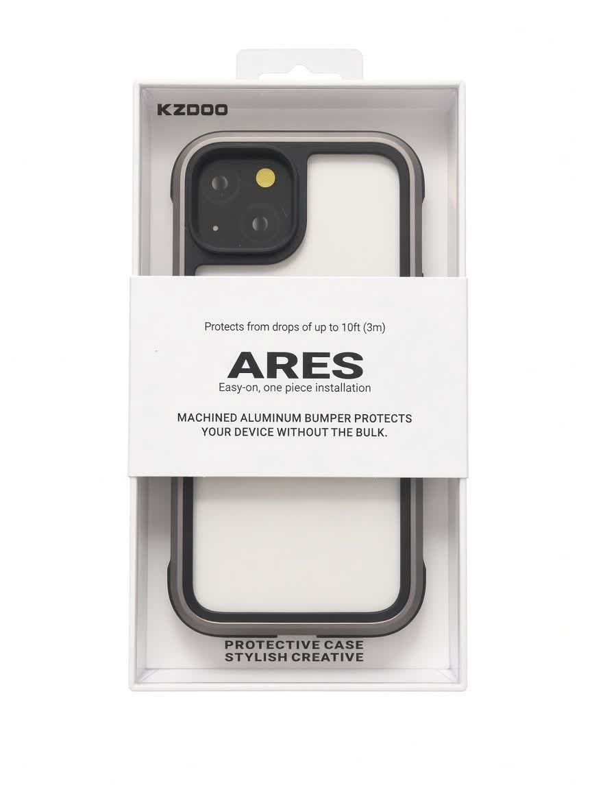 قاب گوشی K-DOO مدل Ares آیفون 15 نرمال/ تیتانیوم خاکستری