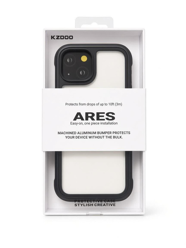 قاب گوشی K-DOO مدل Ares آیفون 15 نرمال/ مشکی